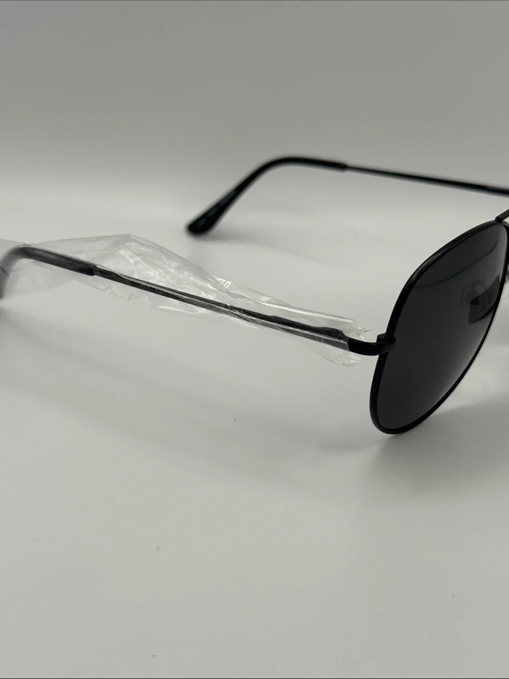 Classic Black Aviator Sunglasses - Dark Lenses